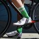 LUXA Asymetrické cyklistické ponožky zelené LUHE19SAMGS 5