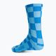 LUXA Čtverce cyklistické ponožky modré LUAMSSQBS 3