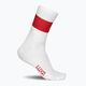 LUXA Flag bílo-červené cyklistické ponožky LAM21SPFS