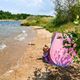 Plážový stan s bazénem HUMBAKA BTK01 růžový 9