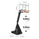 Basketbalový koš OneTeam BH01 černý OT-BH01 13