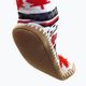 Vyhřívané pantofle s ponožkami  Glovii GOB bílé/červené/šedé 3