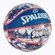 Basketbalový míč Spalding Graffiti 7 modro-červená 84377Z 2