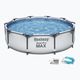 Bazén s kovovou konstrukcí  Bestway Steel Pro Max Pool 305 x 76 cm šedý