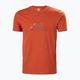 Helly Hansen Nord Graphic pánské trekové tričko oranžové 62978_308 5