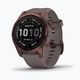 Sportovní hodinky Garmin Fenix 7S Sapphire Solar Hrm Elevate Ox hnědé 010-02539-29