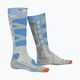 Dámské lyžařské ponožky X-Socks Ski Control 4.0 šedo-modré XSSSKCW19W 4