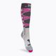 Dámské lyžařské ponožky X-Socks Ski Control 4.0 šedo-růžové XSSSKCW19W