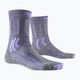 Dámské trekové ponožky X-Socks Trek X Merino grey purple melange/grey melange 4