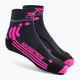Dámské běžecké ponožky X-Socks Run Speed Two 4.0 dolomite grey/neon flamingo