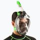Celoobličejová šnorchlovací maska  SEAC Magica grey clear/green lime 8