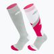 Dětské lyžařské ponožky Nordica Multisports Winter Jr 2 páry lt grey/coral/white 6