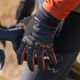 Pánské cyklistické rukavice Northwave Fast Gel černé / skořicové 8