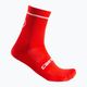 Pánské cyklistické ponožky  Castelli Entrata 13 red