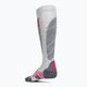 Dámské lyžařské ponožky UYN Ski All Mountain light grey melange/coral 2
