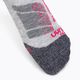 Dámské lyžařské ponožky UYN Ski All Mountain light grey melange/coral 3
