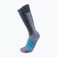 Dámské lyžařské ponožky UYN Ski Comfort Fit grey/turquoise 4
