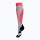 Dětské lyžařské ponožky UYN Ski Junior light grey/coral fluo 3