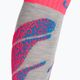 Dětské lyžařské ponožky UYN Ski Junior light grey/coral fluo 5