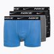Pánské boxerky Nike Everyday Cotton Stretch Trunk 3Pk UB1 swoosh print/grey/uni blue