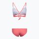 Dámské dvoudílné plavky O'Neill Baay Maoi Bikini červené jednoduché proužky 2