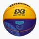 Dětský basketbalový míč   Wilson Fiba 3X3 Mini Paris 2004 blue/yellow velikost 3 5