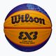Basketbalový míč  Wilson Fiba 3x3 Game Ball Paris Retail 2024 blue/yellow velikost 6