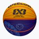 Basketbalový míč  Wilson Fiba 3x3 Game Ball Paris Retail 2024 blue/yellow velikost 6 5