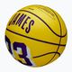 Dětský basketbalový míč   Wilson NBA Player Icon Mini Lebron yellow velikost 3 3