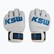 KSW grapplingové rukavice kožené bílé