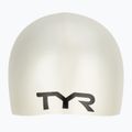 Dětská plavecká čepice TYR Wrinkle-Free Silicone white