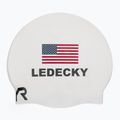 Plavecká čepice TYR Ledecky Silicone white 2