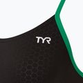 Dámské jednodílné plavky TYR Hexa Cutoutfit black/green 3