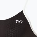 Dámské jednodílné plavky TYR Hexa Cutoutfit black/white 3