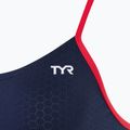 Dámské jednodílné plavky TYR Hexa Cutoutfit navy/red 3