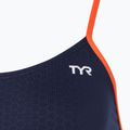 Dámské jednodílné plavky TYR Hexa Cutoutfit navy/orange 3
