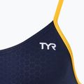 Dámské jednodílné plavky TYR Hexa Cutoutfit navy/gold 3