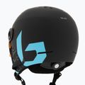 Dětská  lyžařská helma  Bollé Quiz Visor Jr black/blue matte/orange gun 8
