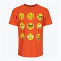 Dětské tenisové tričko Wilson Emoti-Fun Tech Tee oranžové WRA807403