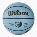 Dětský basketbalový míč   Wilson NBA Player Icon Mini Morant blue velikost 3 4