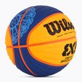 Basketbalový míč  Wilson Fiba 3x3 Game Ball Paris Retail 2024 blue/yellow velikost 6 2
