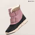 Juniorské sněhule Geox Flexyper ABX dark rose/black 9