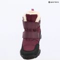 Juniorské sněhule Geox Trekkyup ABX burgundy 15