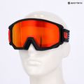 Lyžařské brýle  UVEX Athletic FM black matt/mirror red orange clear 7
