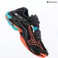 Volejbalové boty  Mizuno Wave Lightning Z8 black/neon flame/peacock blue 9