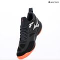 Volejbalové boty  Mizuno Wave Dimension black/neon flame/peacock blue 9
