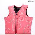 Dětská bezpečnostní vesta AQUASTIC Junior pink/yellow 12