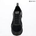 Boty EA7 Emporio Armani Black & White Suede triple black micropunch 11