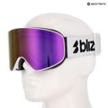 Lyžařské brýle Bliz Flow matte white/smoke/pink 7