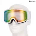 Lyžařské brýle UVEX Provoqe V white matt/vario green mirror 6
